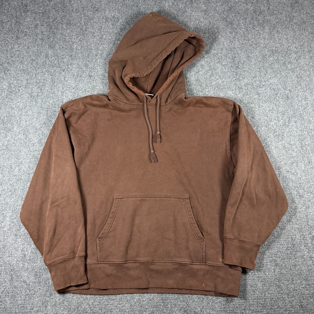 Aritzia TNA Sweatfleece Extra Fleece Boyfriend Fit Large Oversized Mocha Brown